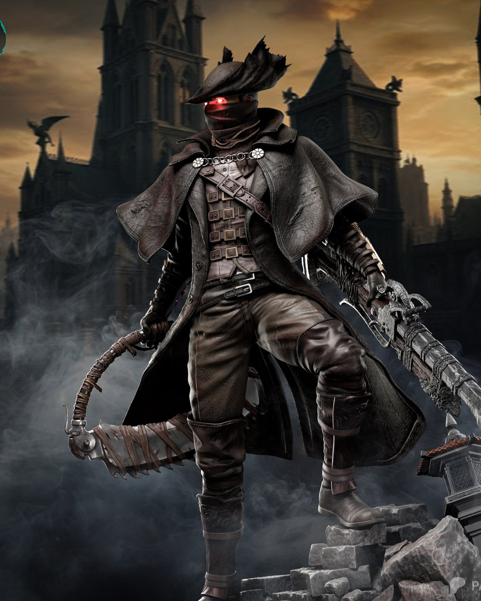 The Hunter (Bloodborne) resin figure by Kaidan 3D — studio render 2