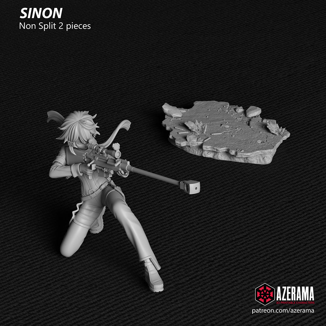Sinon (Sword Art Online) resin figure by Azerama — studio render 5