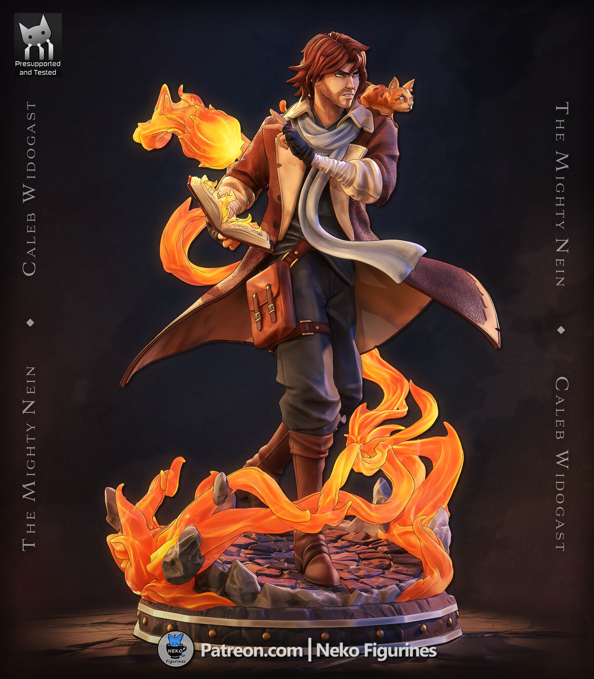 Caleb Widogast (Critical Role) resin figure by Neko Figurines — studio render 5