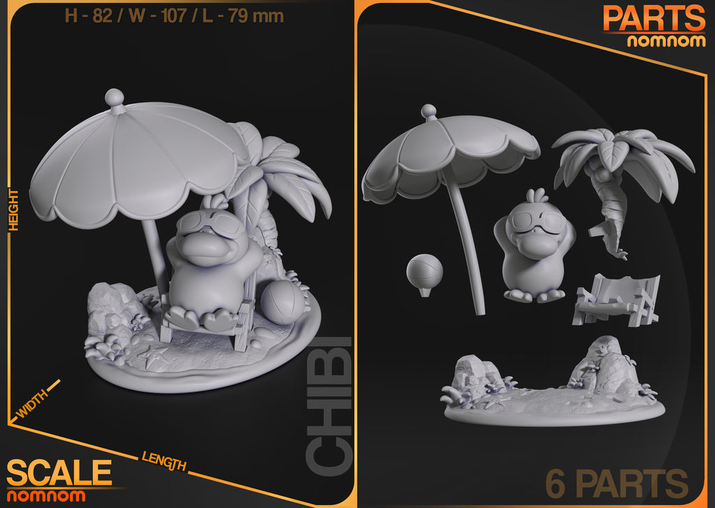 Psyduck — studio render 3
