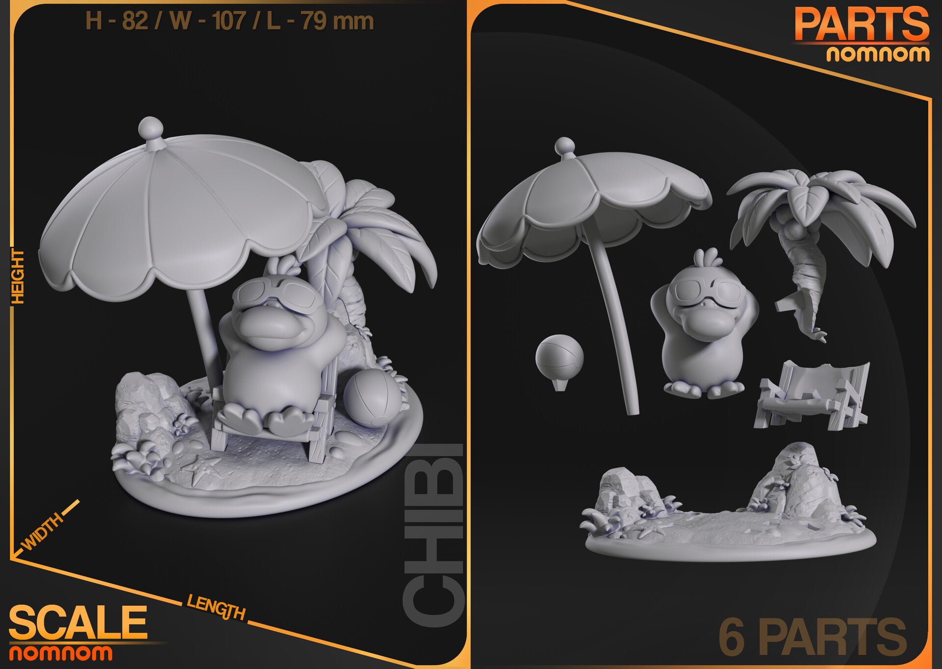 Psyduck — studio render 3
