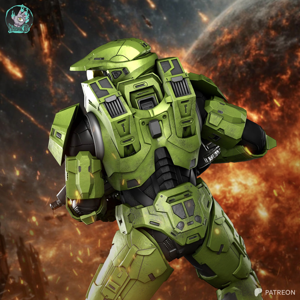 Master Chief (Halo) resin figure by Kaidan 3D — studio render 3