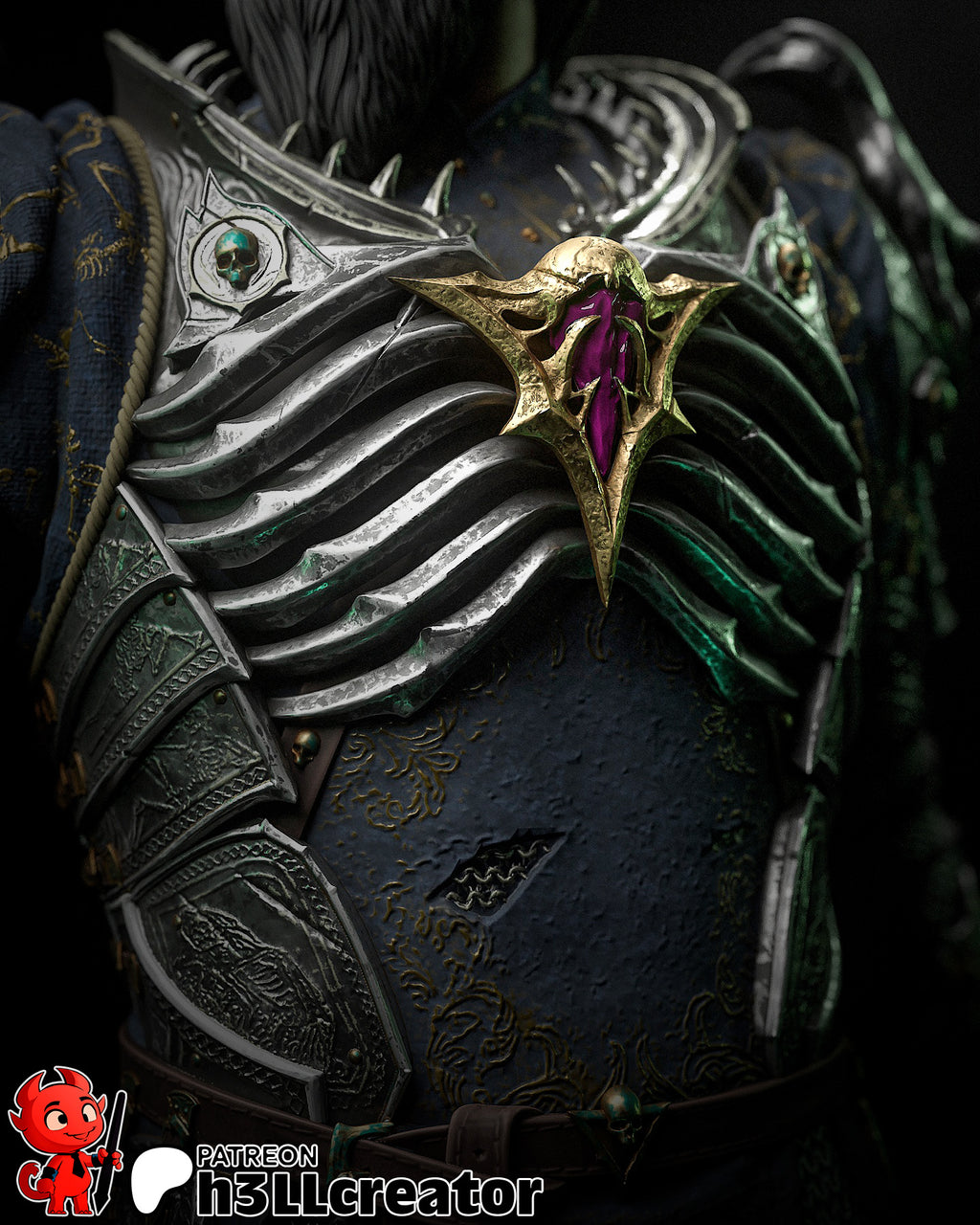 Ketheric Thorm (Baldur's Gate) resin figure by h3LLcreator — studio render 14