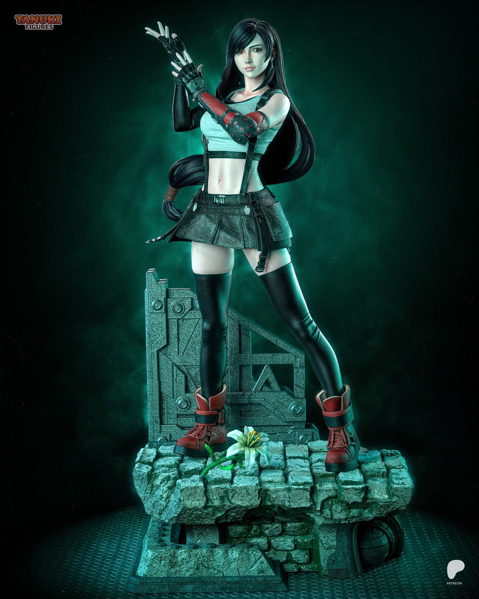 Tifa Lockhart (Final Fantasy) resin figure by Tanuki Figures — studio render 1