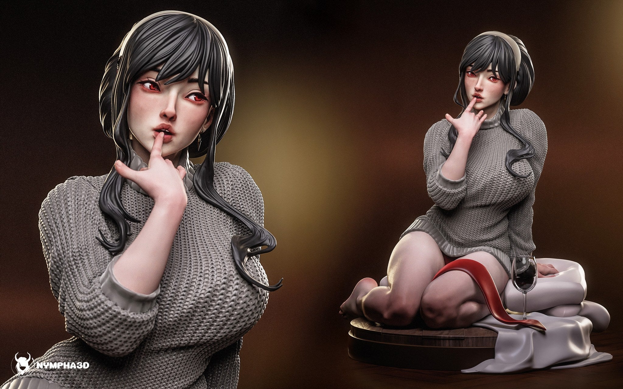 Yor Forger (Spy x Family) resin figure by Nympha — studio render 1