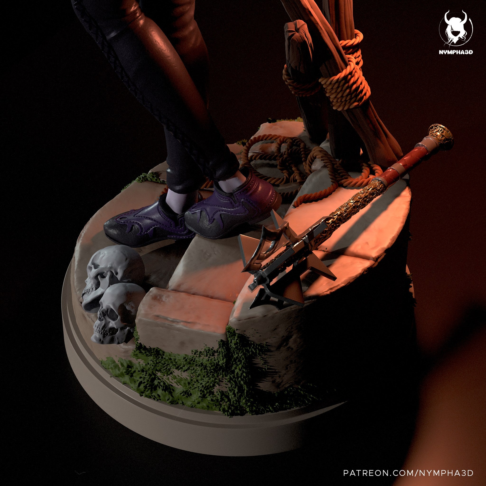 Minthara (Baldur's Gate) resin figure by Nympha — studio render 6