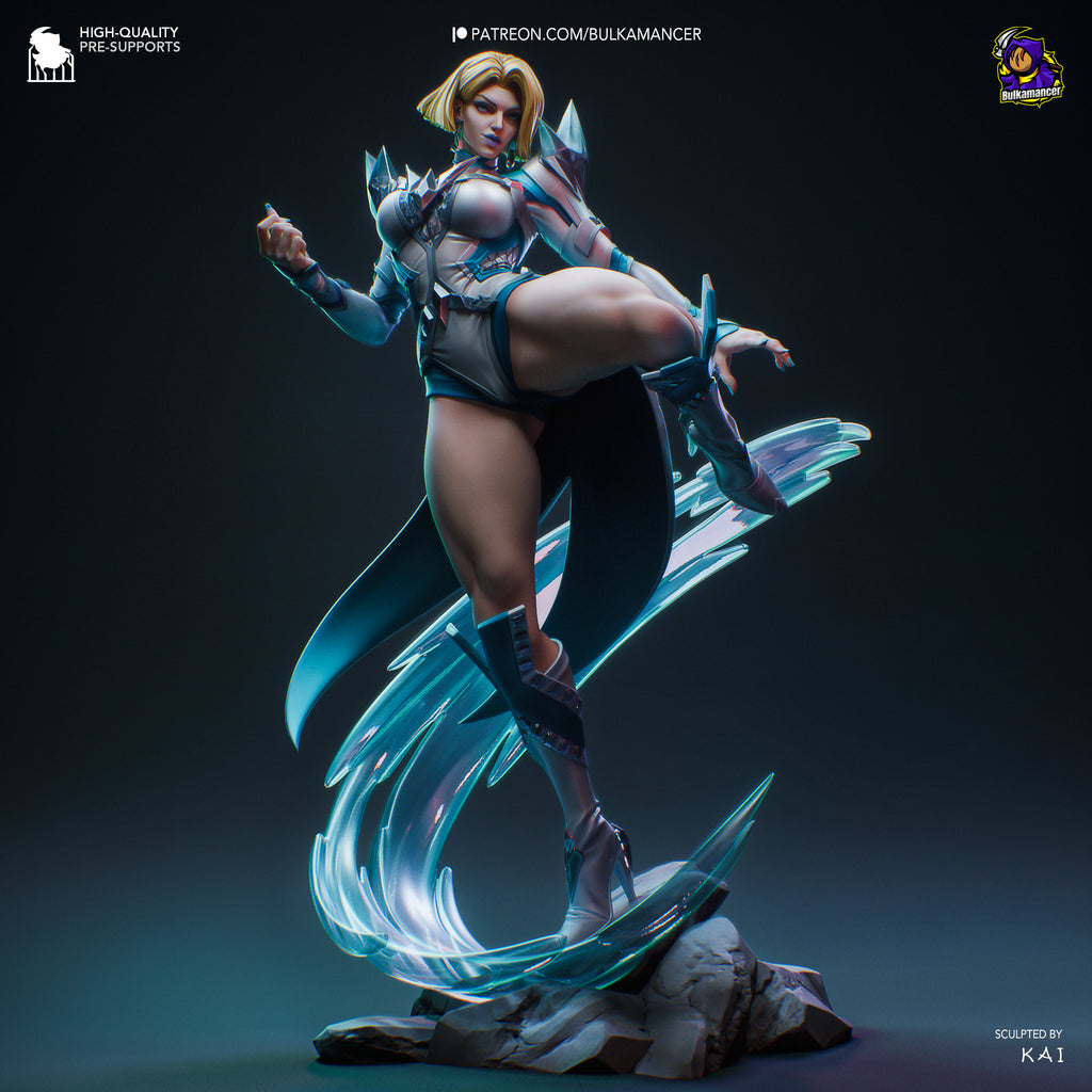 Emma Frost (Marvel) resin figure by Bulkamancer — studio render 3