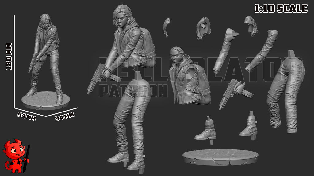 Grace Ashcroft (Resident Evil) resin figure by h3LLcreator — studio render 10