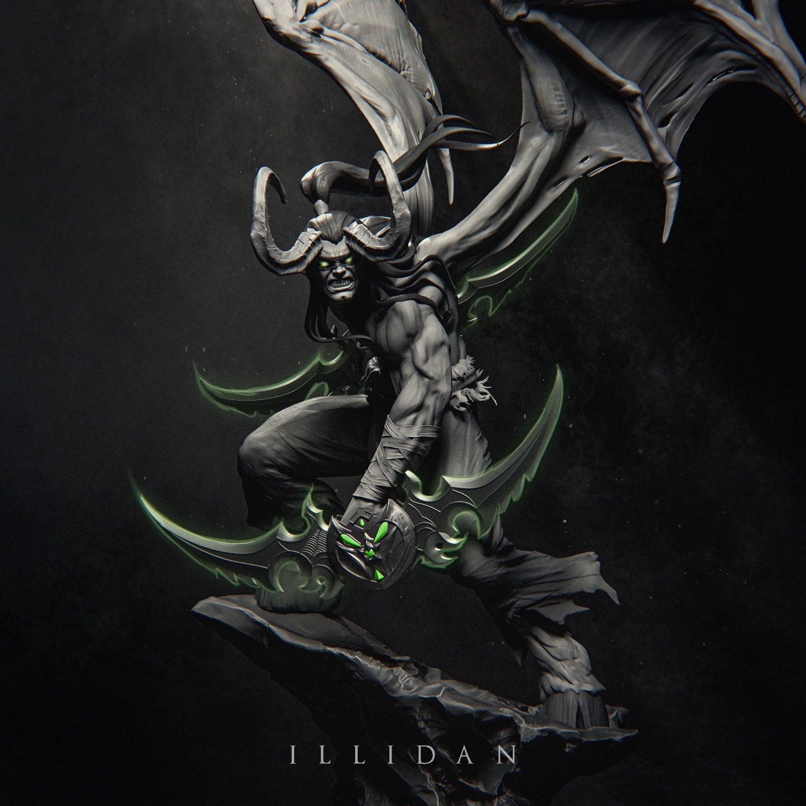 Illidan Stormrage — studio render 2