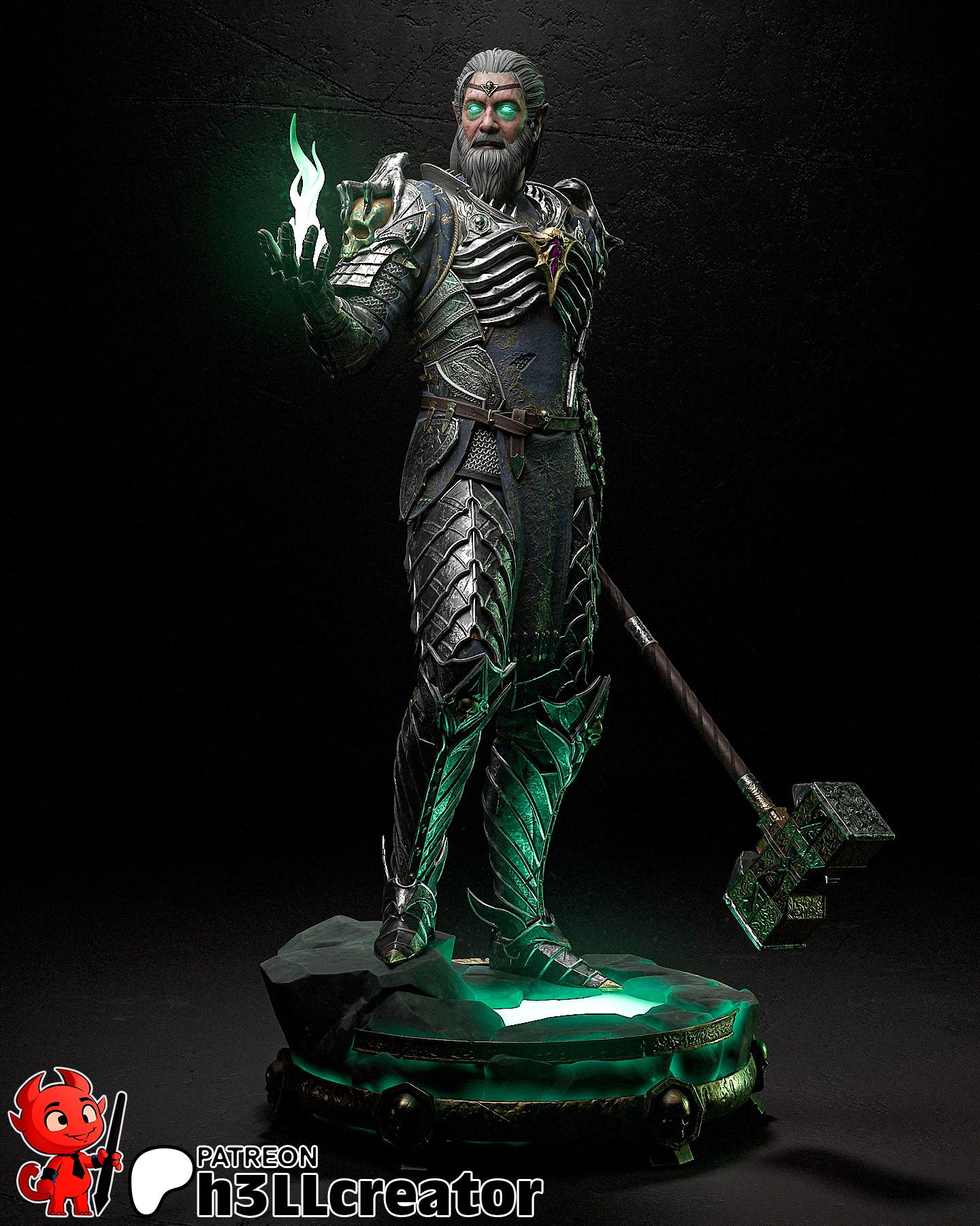 Ketheric Thorm (Baldur's Gate) resin figure by h3LLcreator — studio render 5