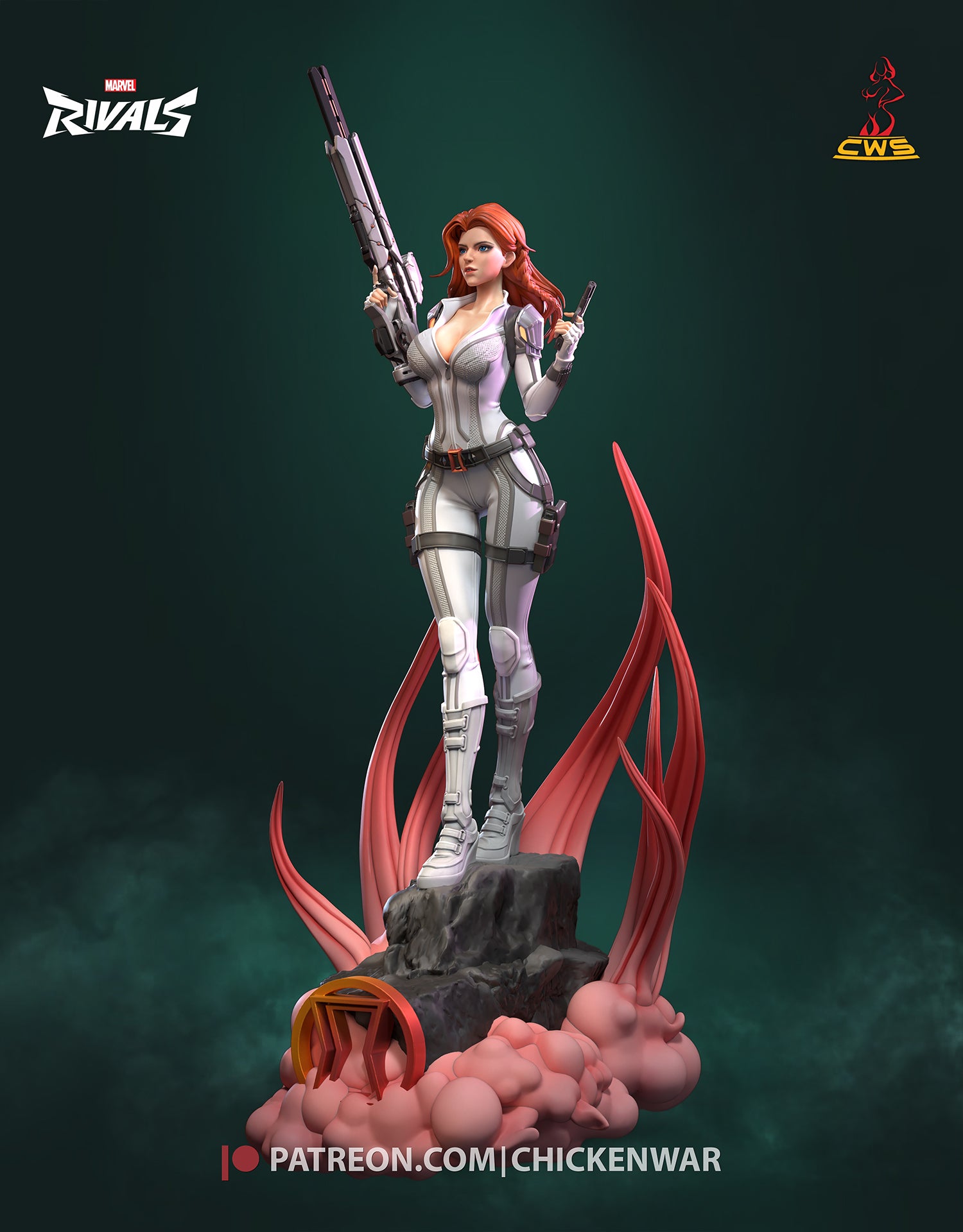 Black Widow (Marvel) resin figure by CW Studio — studio render 4