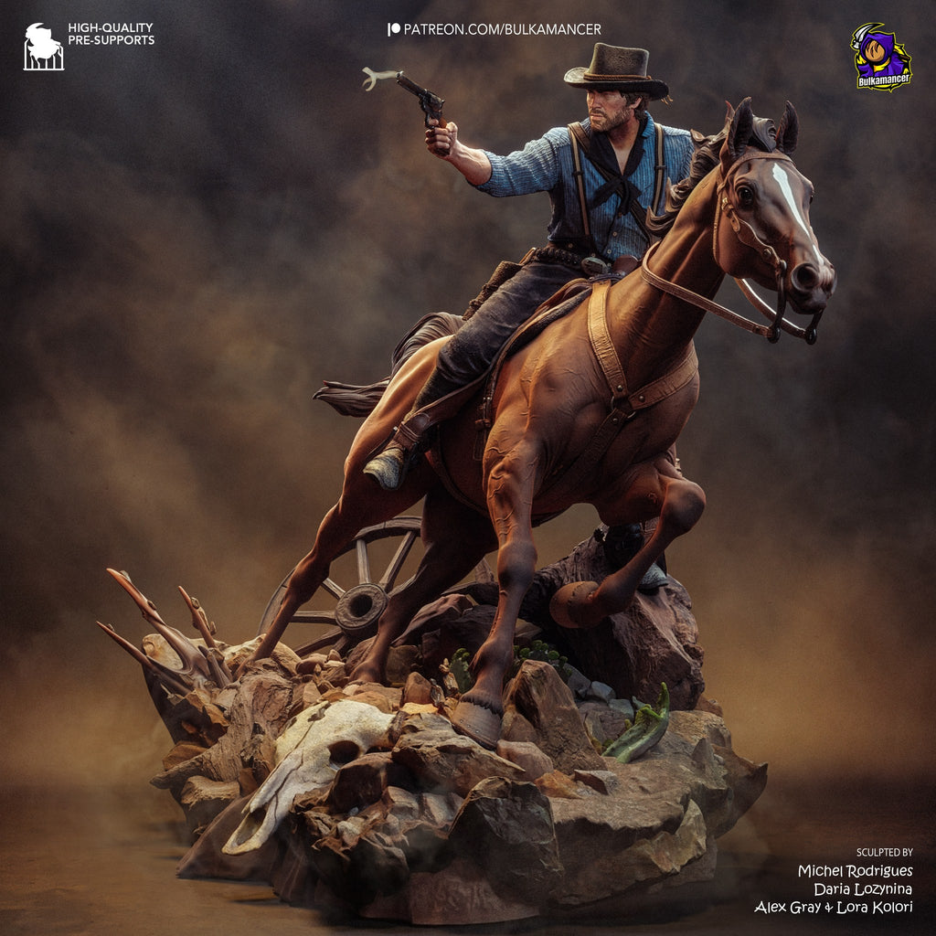 Arthur Morgan (Red Dead Redemption) resin figure by Bulkamancer — studio render 6