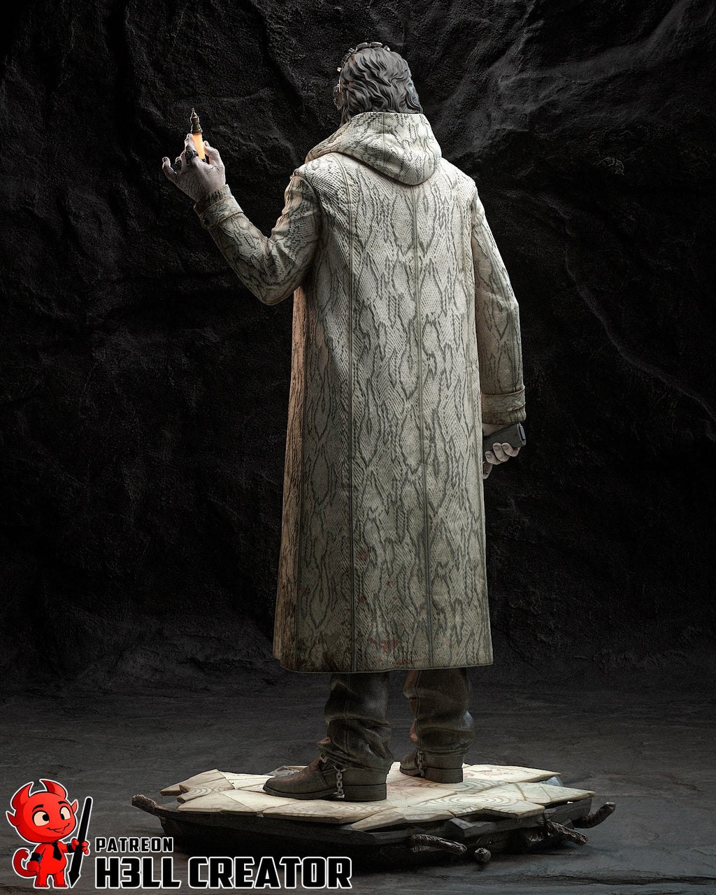 Victor Gideon (Resident Evil) resin figure by h3LLcreator — studio render 9