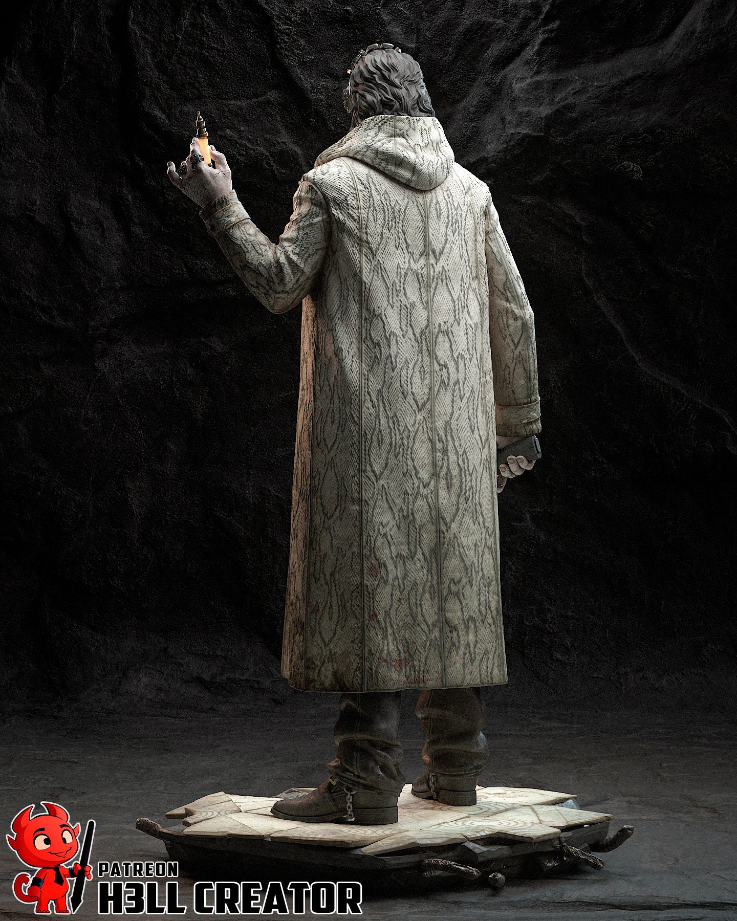 Victor Gideon (Resident Evil) resin figure by h3LLcreator — studio render 9