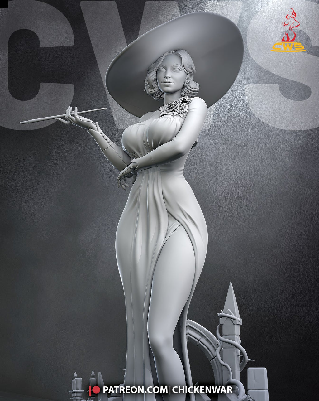 Alcina Dimitrescu (Resident Evil) resin figure by CW Studio — studio render 7