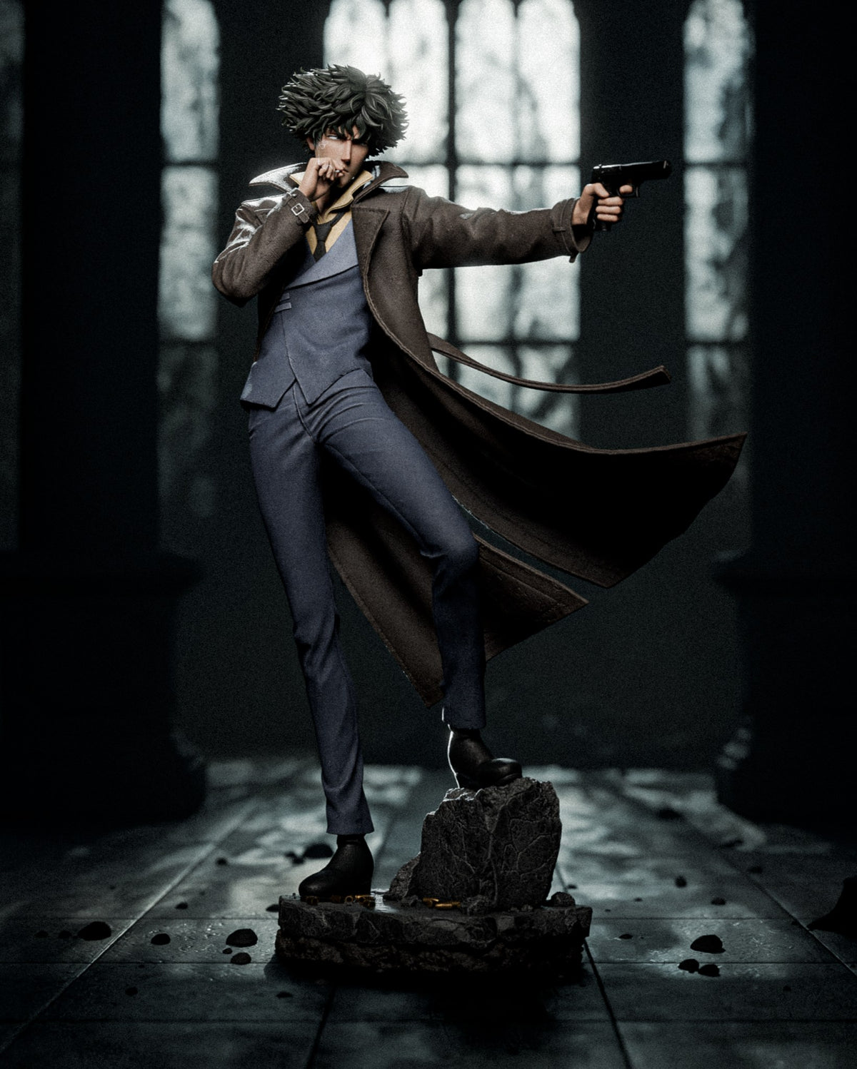 Spike Spiegel (Cowboy Bebop) resin figure by CA 3D Studios — studio render 5