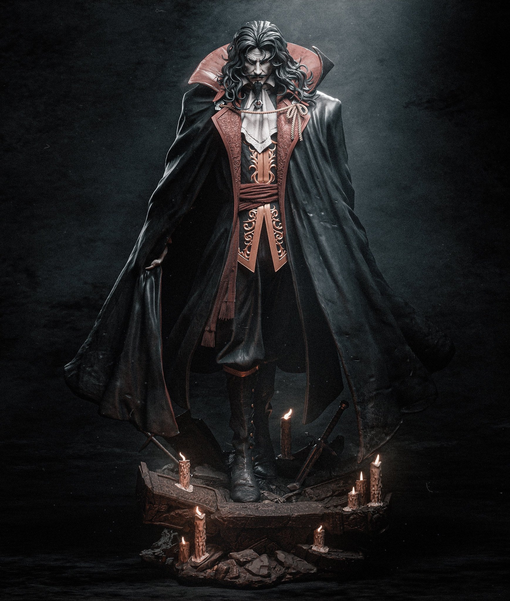 Dracula resin figure by CA 3D Studios — studio preview 2