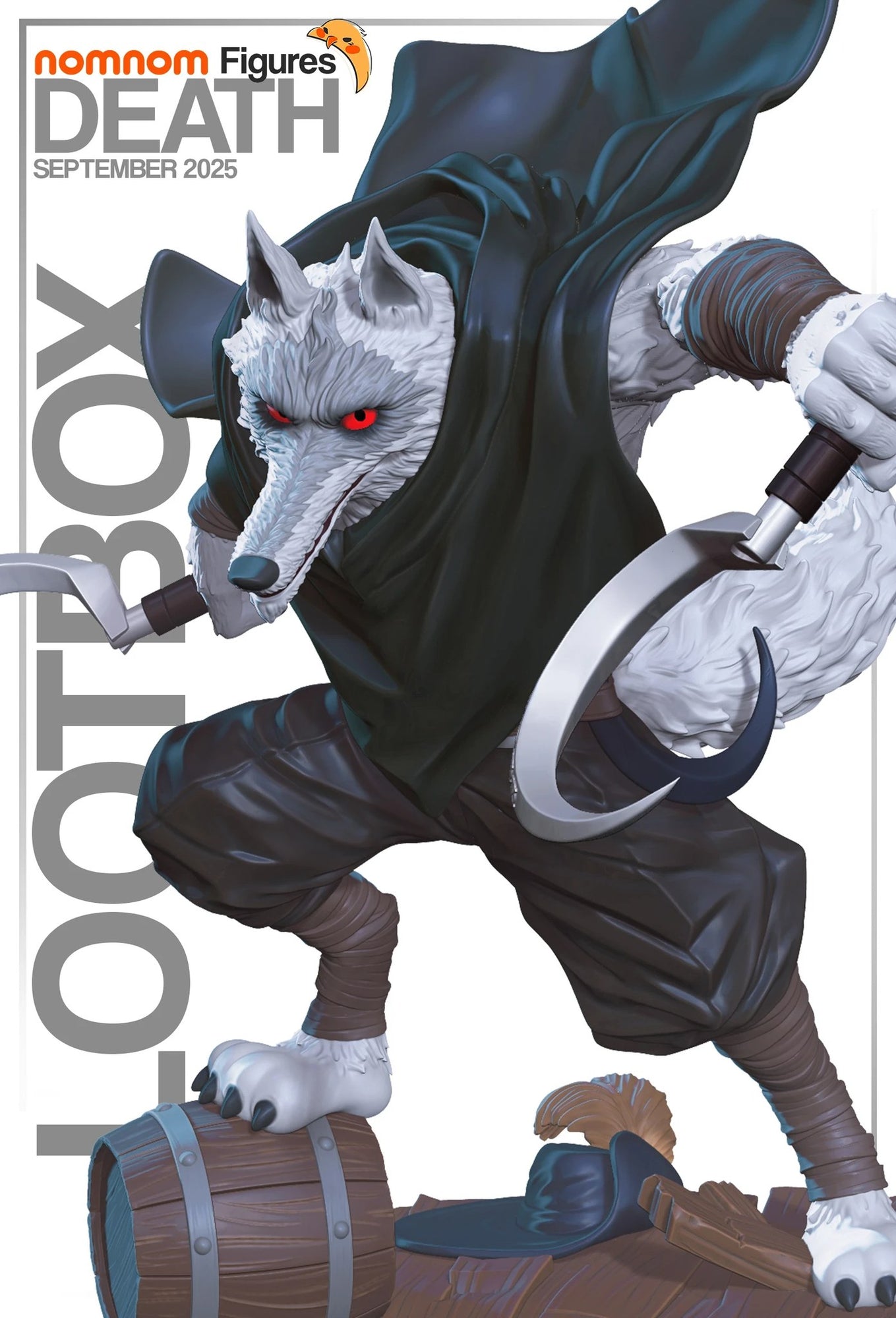 Death Puss in Boots resin figure by NomNom Figures — studio preview 1