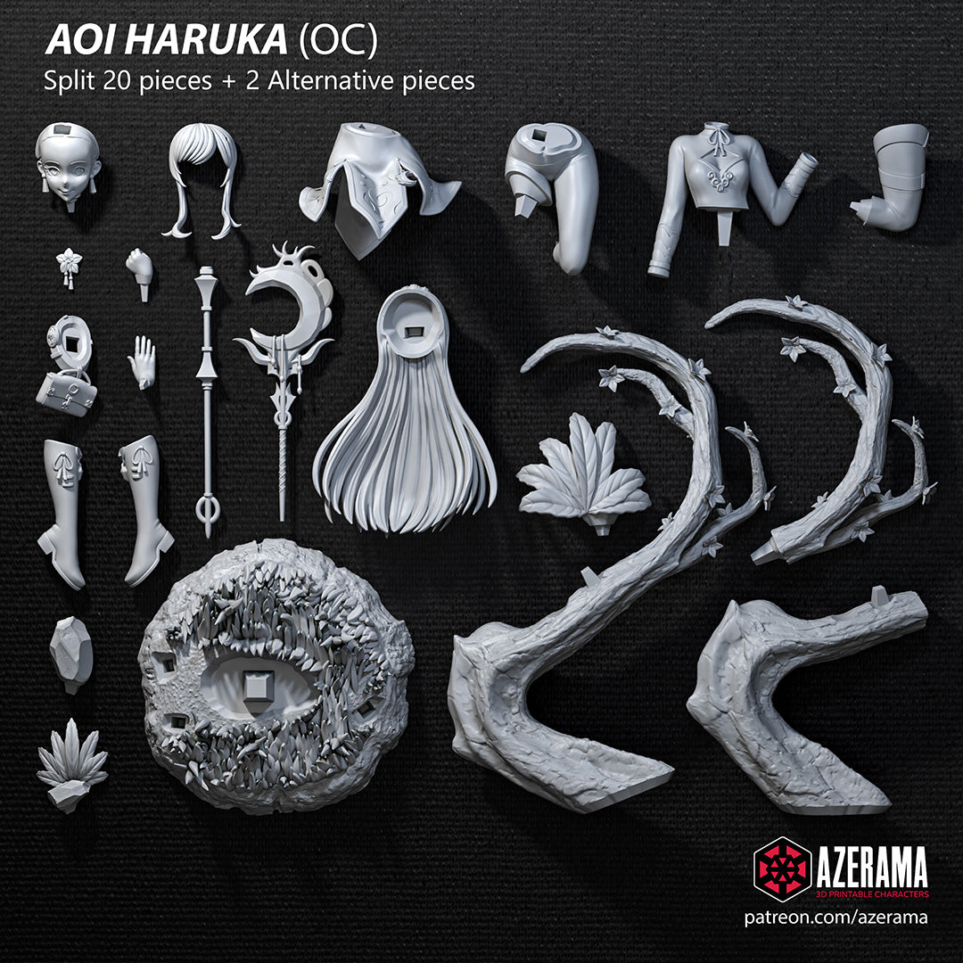 Aoi Haruka (_Original Characters) resin figure by Azerama — studio render 5