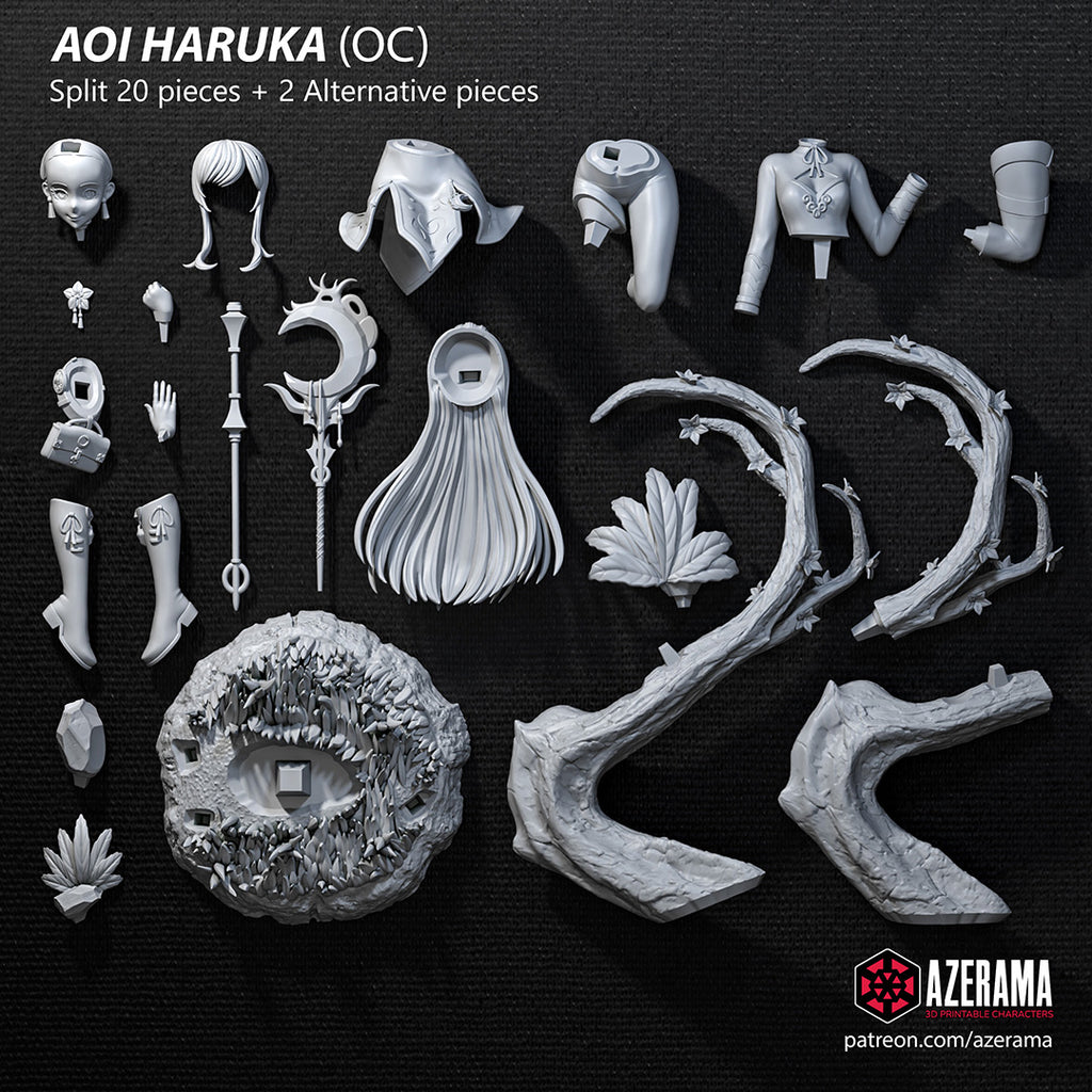 Aoi Haruka (_Original Characters) resin figure by Azerama — studio render 5