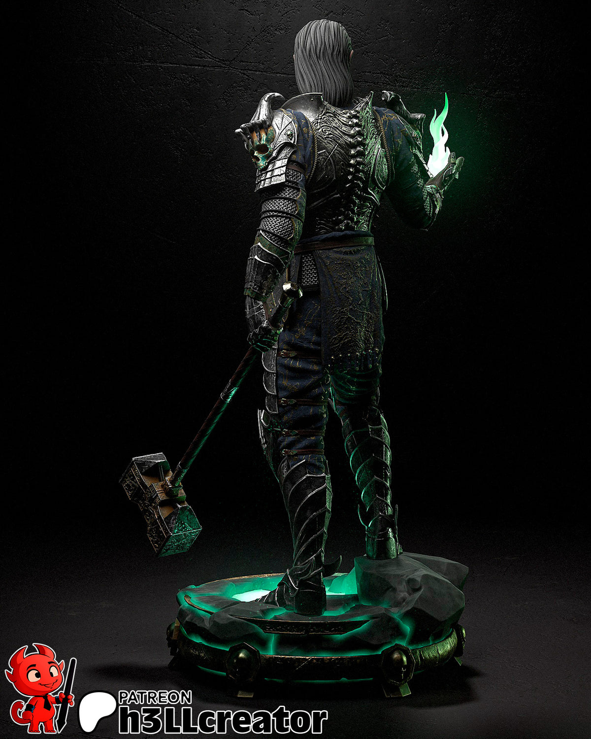 Ketheric Thorm (Baldur's Gate) resin figure by h3LLcreator — studio render 6