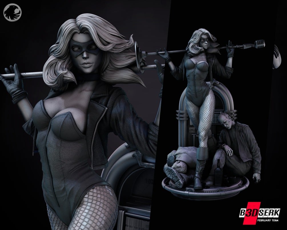 Black Canary (DC) resin figure by B3DSERK — studio render 3