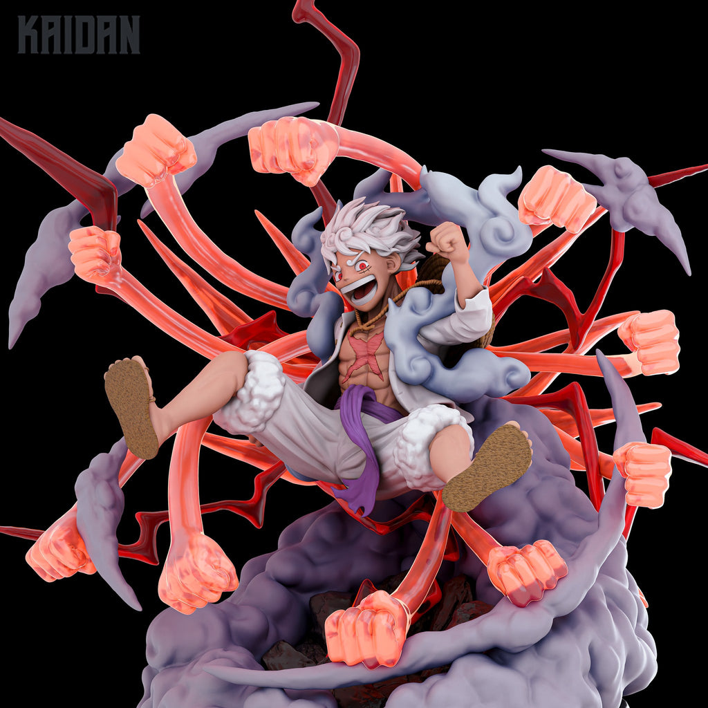 Luffy (One Piece) resin figure by Kaidan 3D — studio render 3