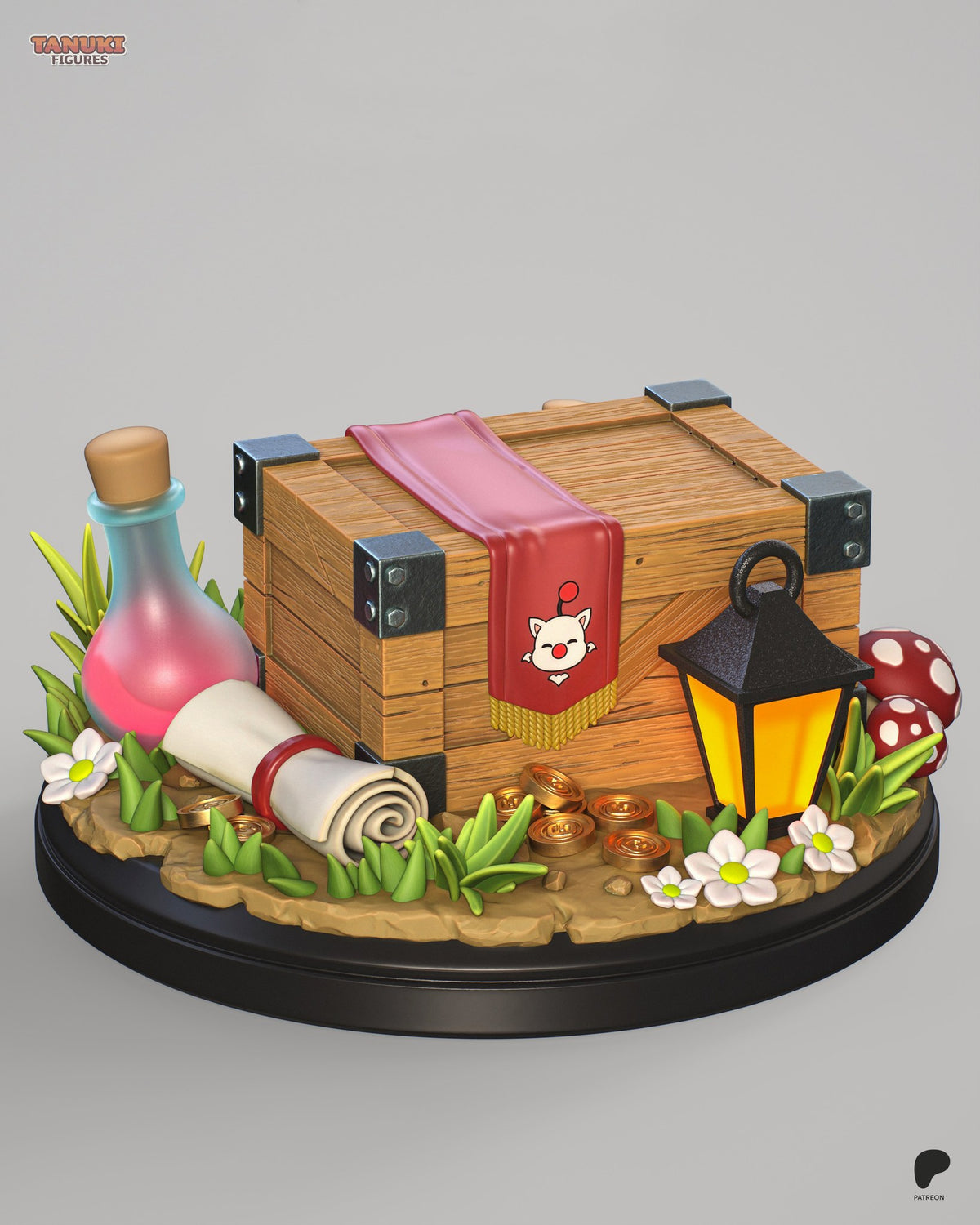 Moogle (Final Fantasy) resin figure by Tanuki Figures — studio render 6
