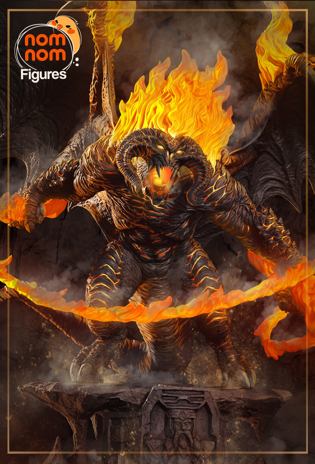 Balrog The Lord of the Rings resin figure by NomNom Figures — studio preview 1