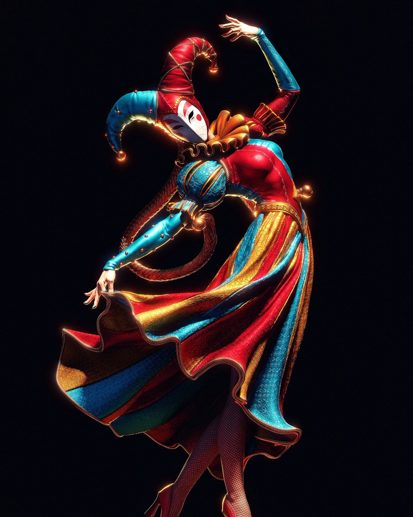 Jester _Original Characters resin figure by CA 3D Studios — studio preview 2