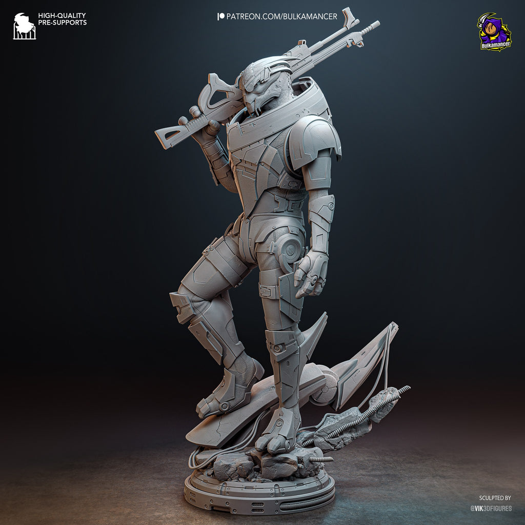 Garrus Vakarian (Mass Effect) resin figure by Bulkamancer — studio render 13