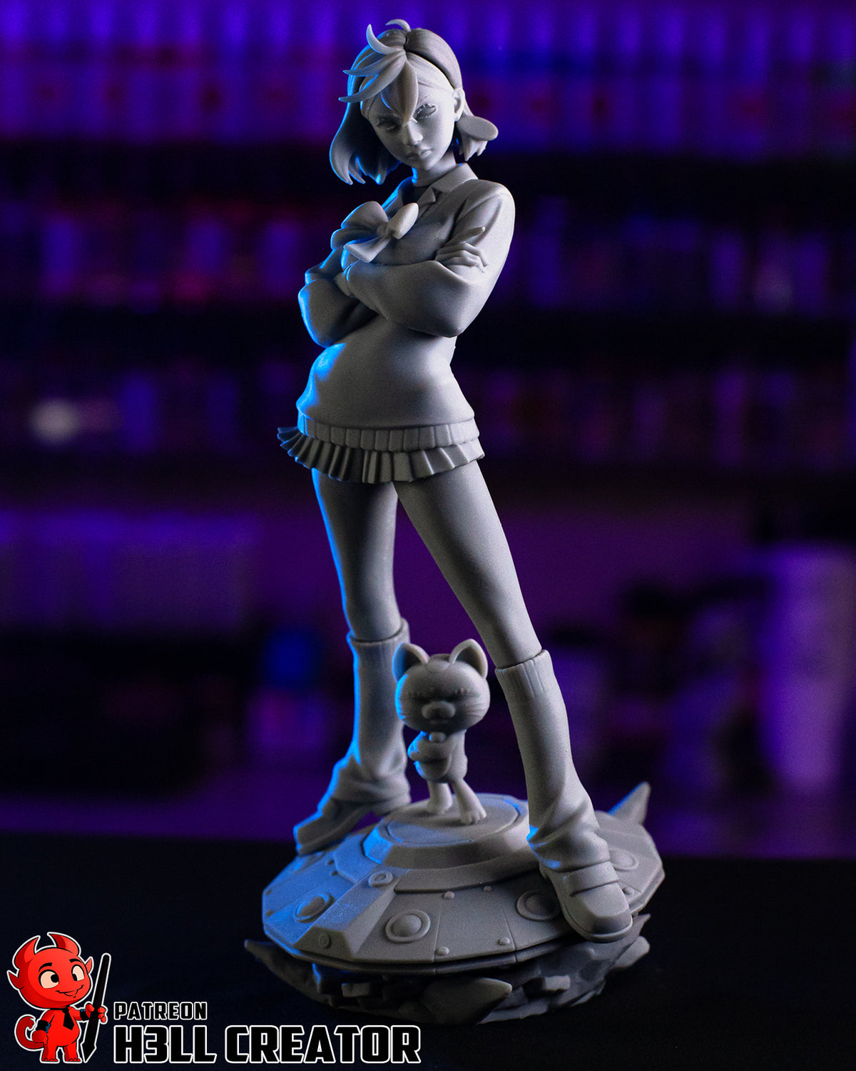 Momo Ayase (Dandadan) resin figure by h3LLcreator — studio render 14