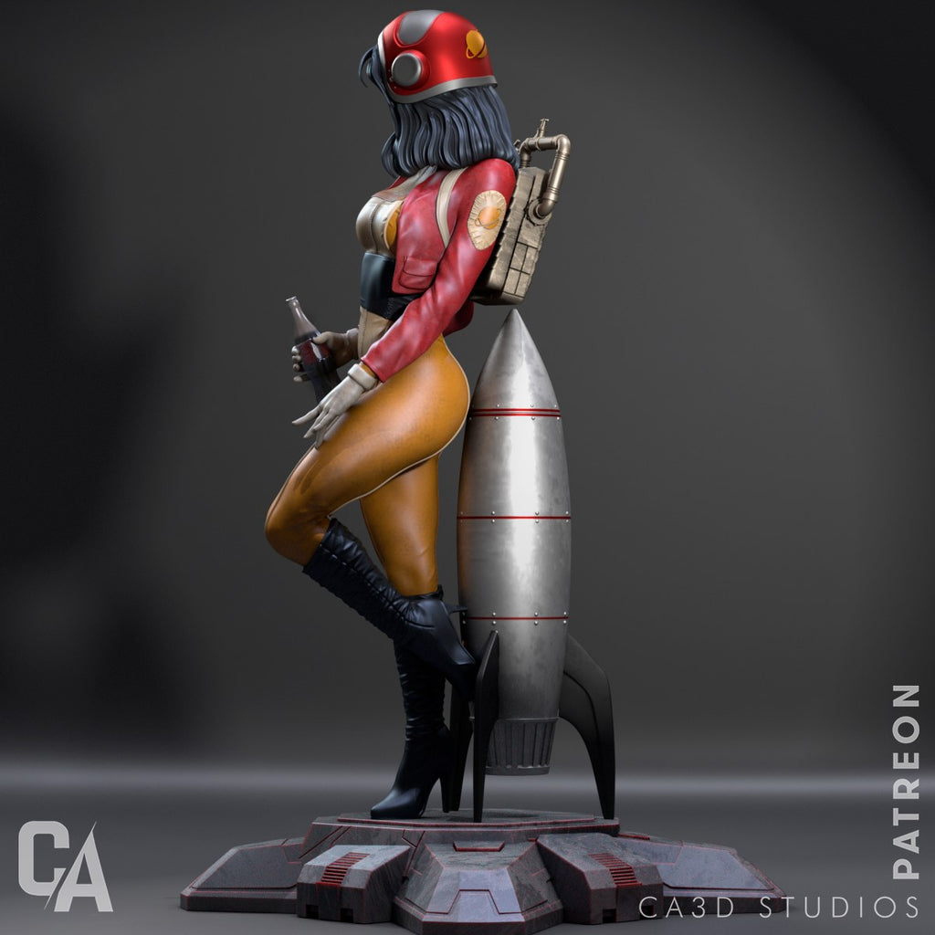 Retro Astronaut (_Original Characters) resin figure by CA 3D Studios — studio render 2