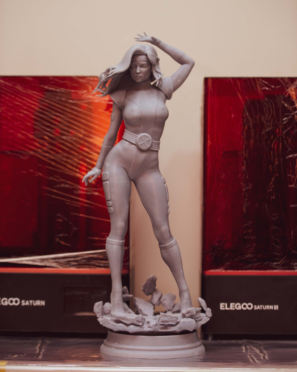 Jean Grey (Marvel) resin figure by Abe3D — studio render 14