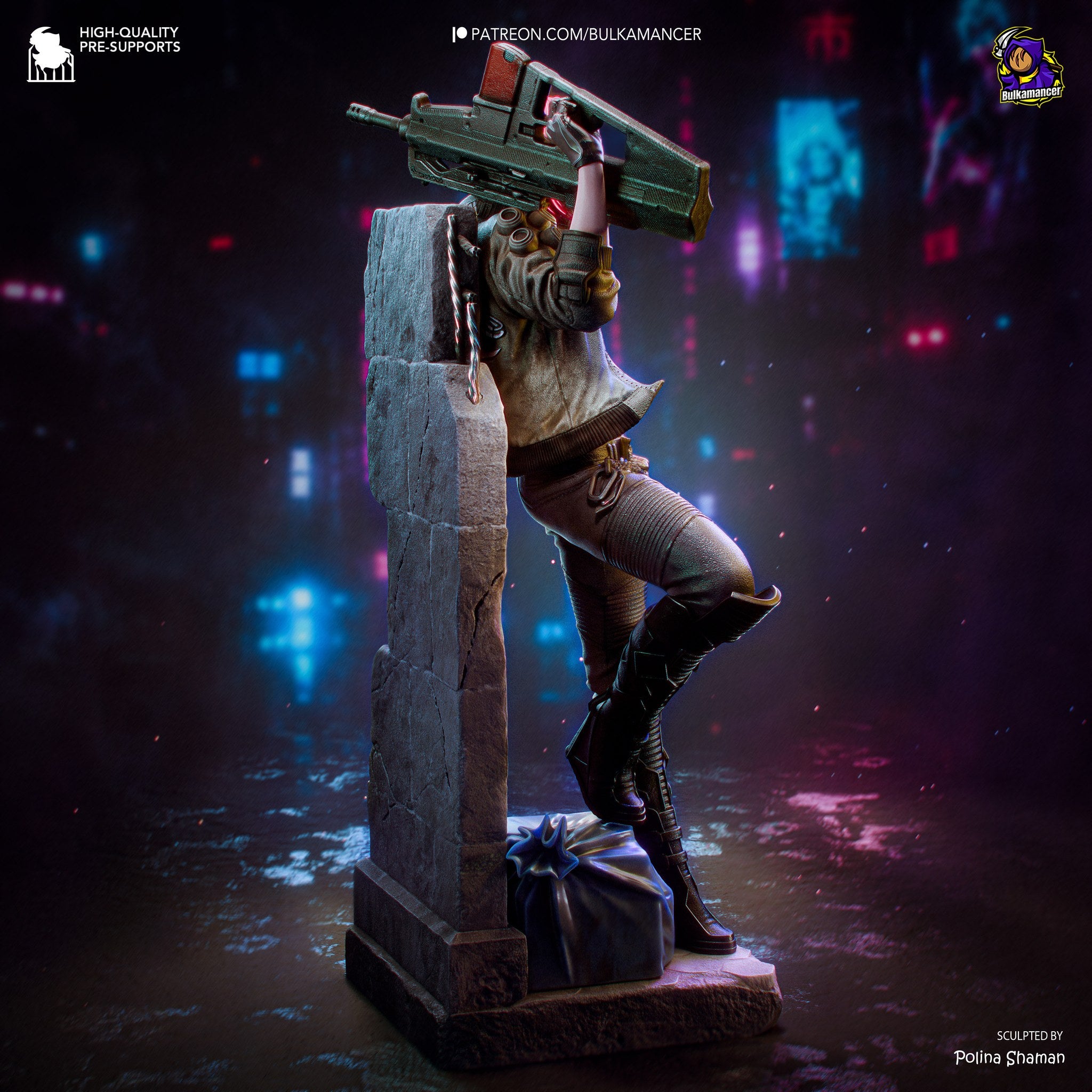 V (Valerie) (Cyberpunk 2077) resin figure by Bulkamancer — studio render 8