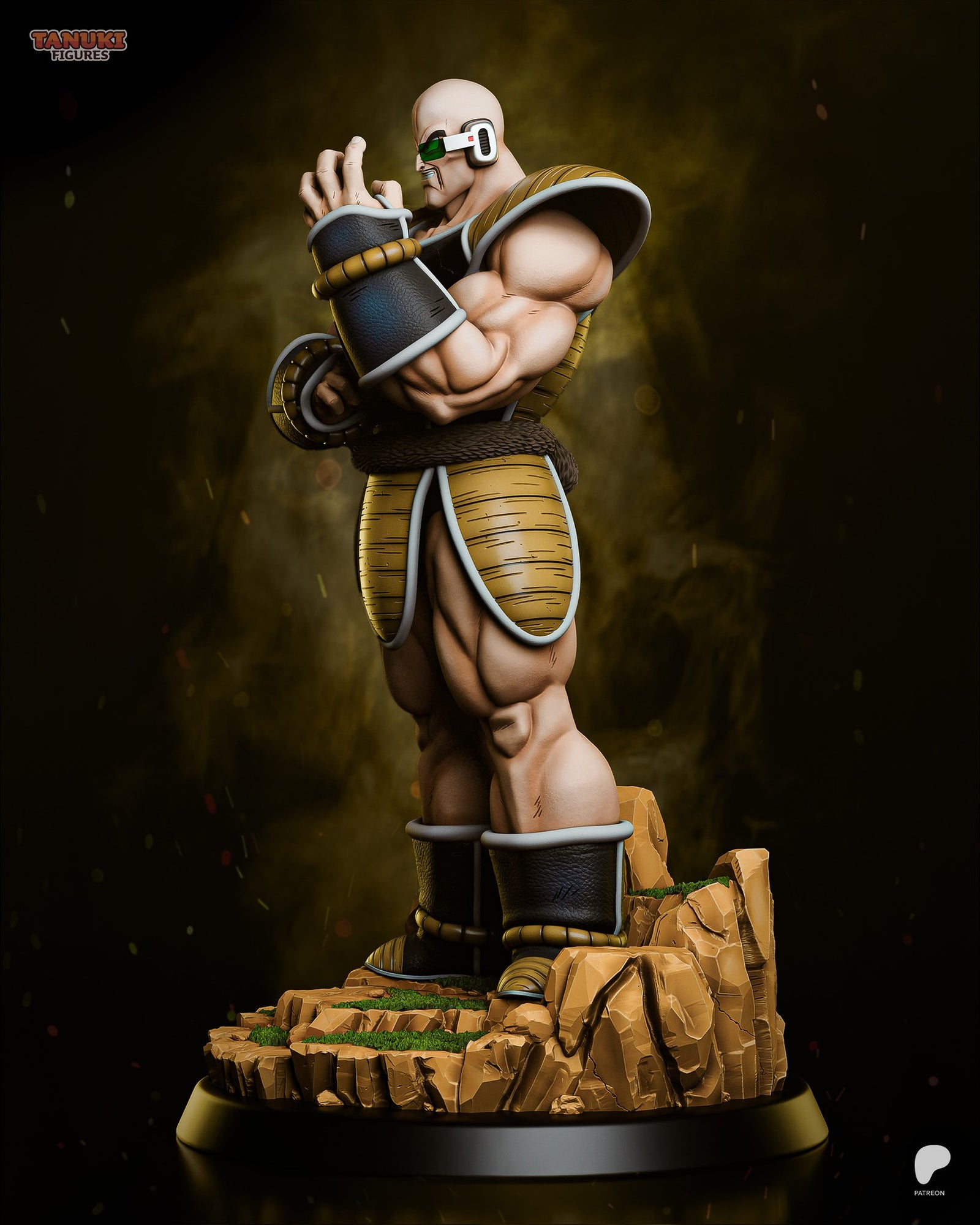 Nappa (Dragon Ball) resin figure by Tanuki Figures — studio render 4