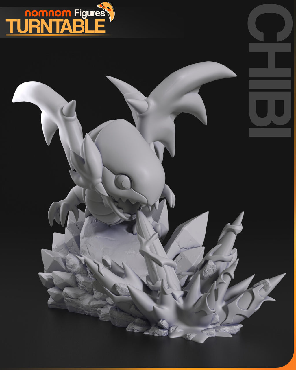 Blue-Eyes White Dragon — studio render 7