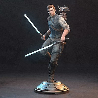 Cal Kestis (Star Wars) resin figure by h3LLcreator — studio render 2