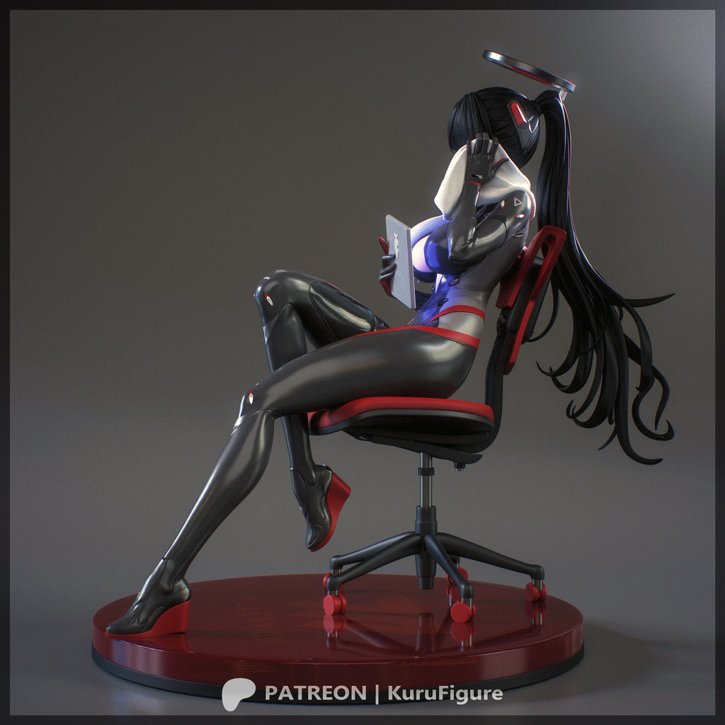 Rio Tsukatsuki (Blue Archive) resin figure by Kuru Figures — studio render 2