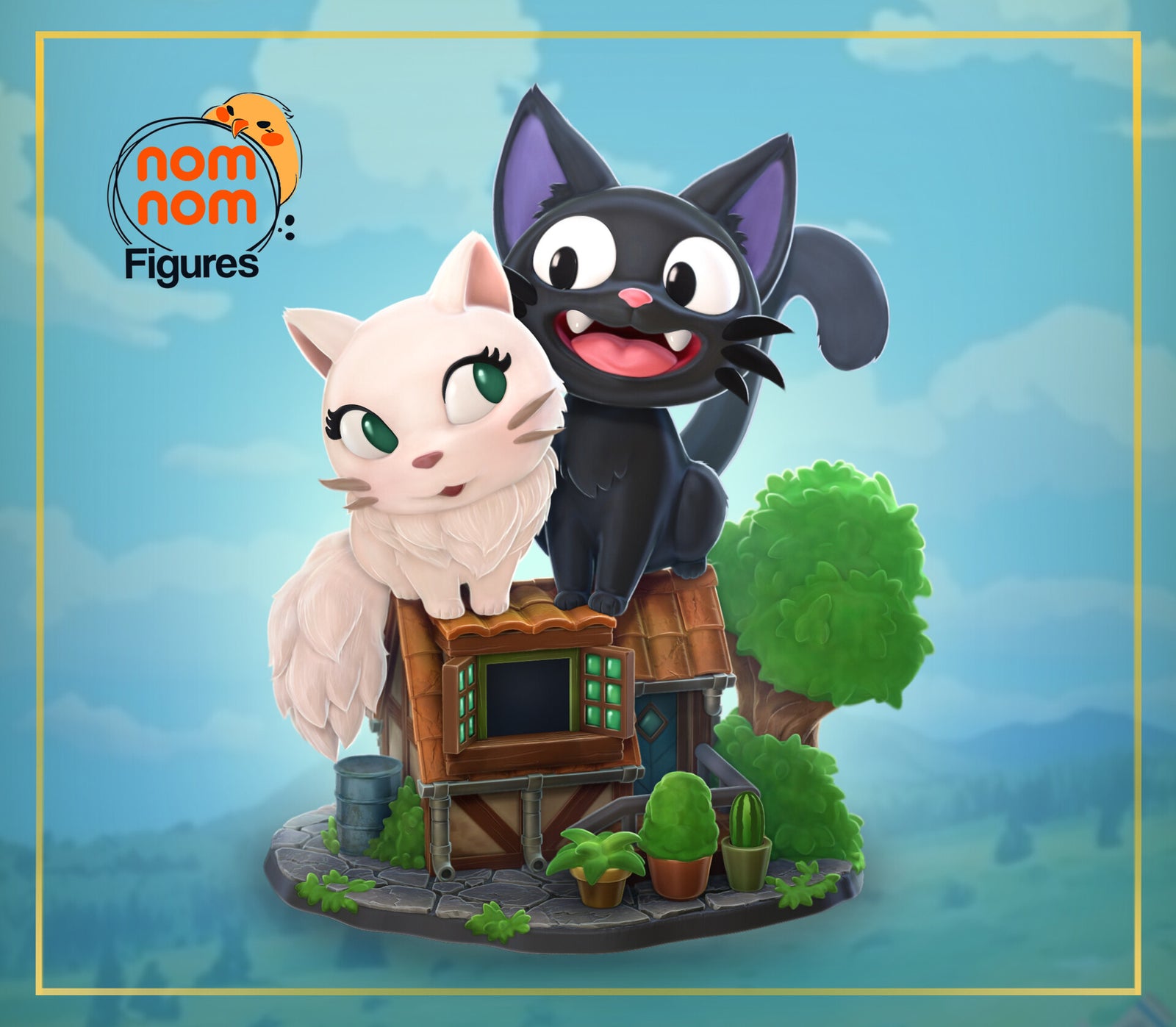 Jiji Kiki's Delivery Service Chibi resin figure by NomNom Figures — studio preview 1