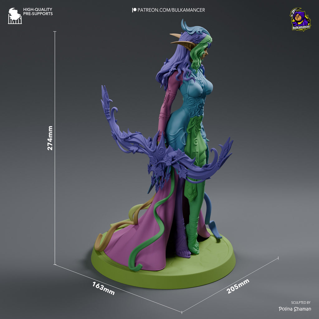 Tyrande Whisperwind (World of Warcraft) resin figure by Bulkamancer — studio render 8