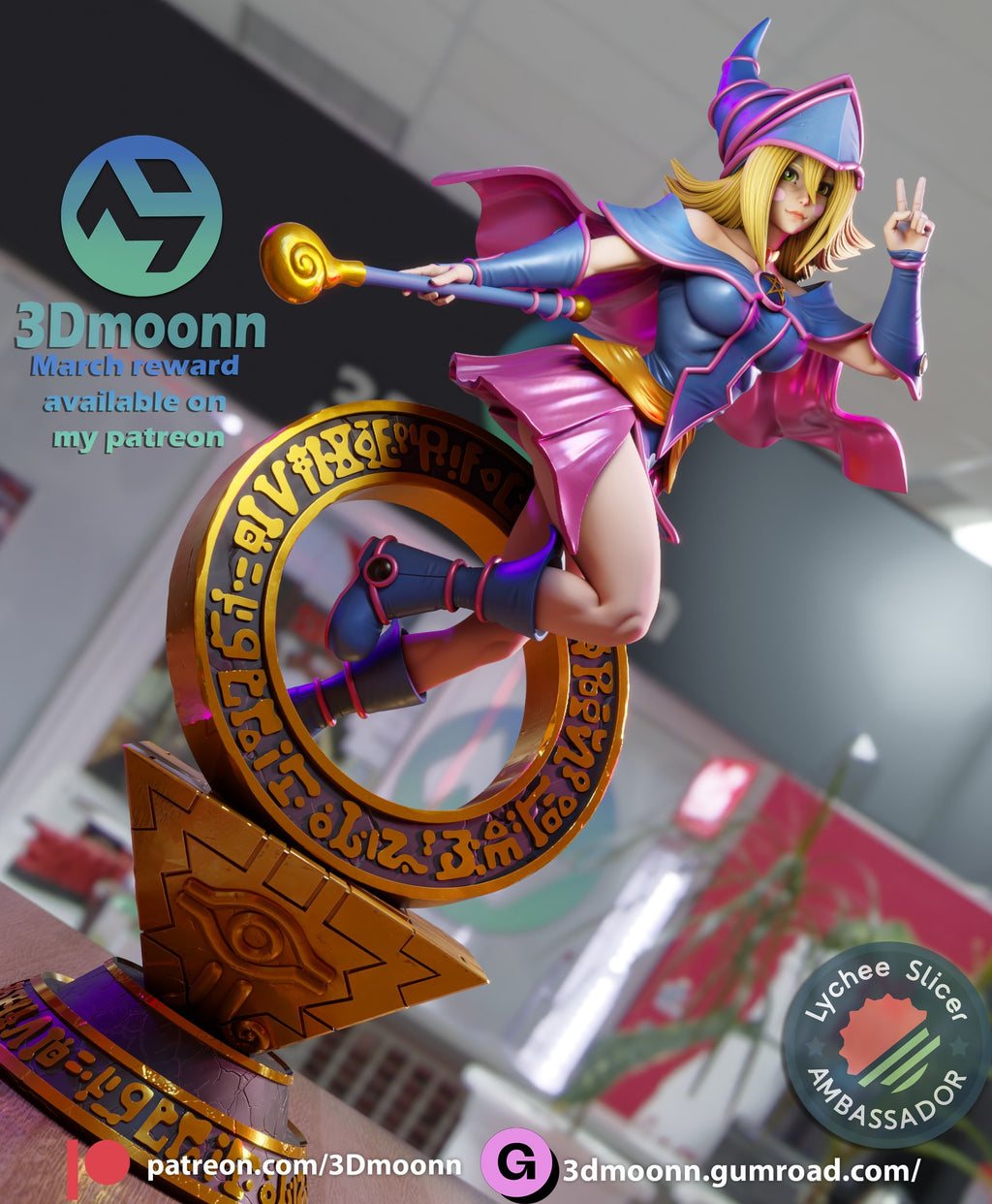 Dark Magician Girl — studio render 8