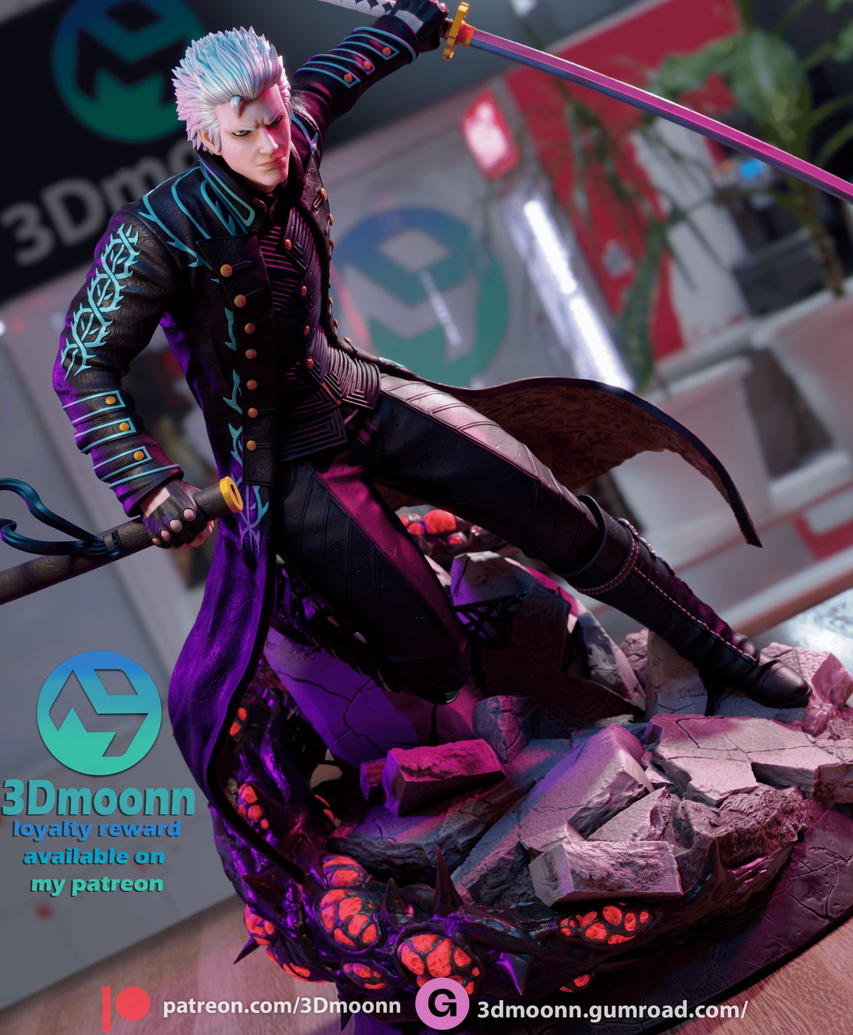 vergil devil may cry 3dmoonn 5