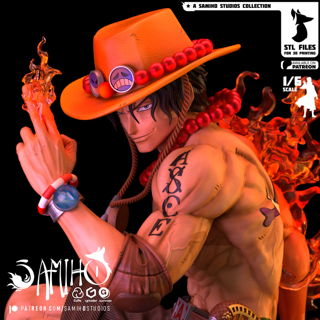portgas d ace one piece samiho studios