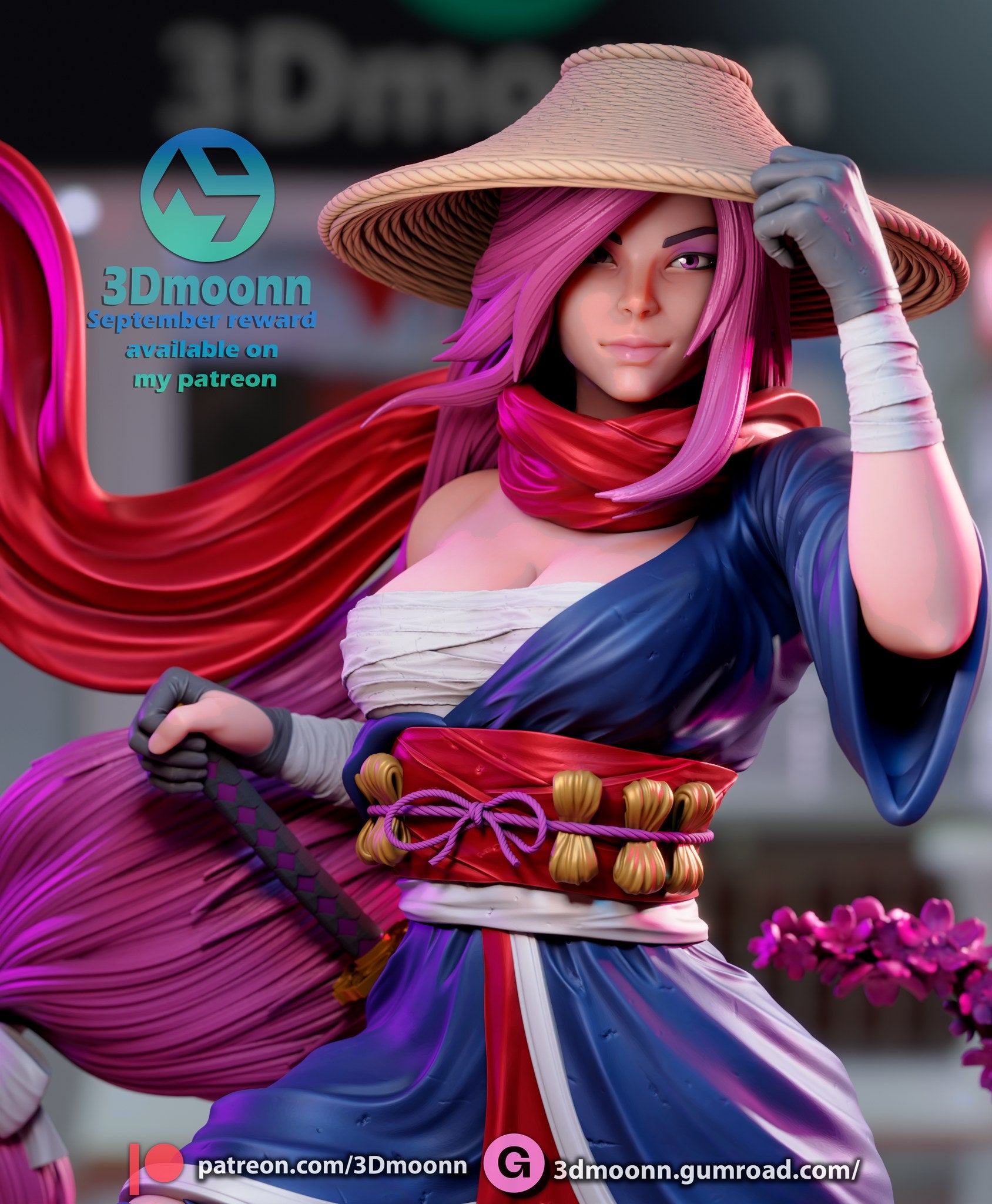 psylocke marvel 3dmoonn