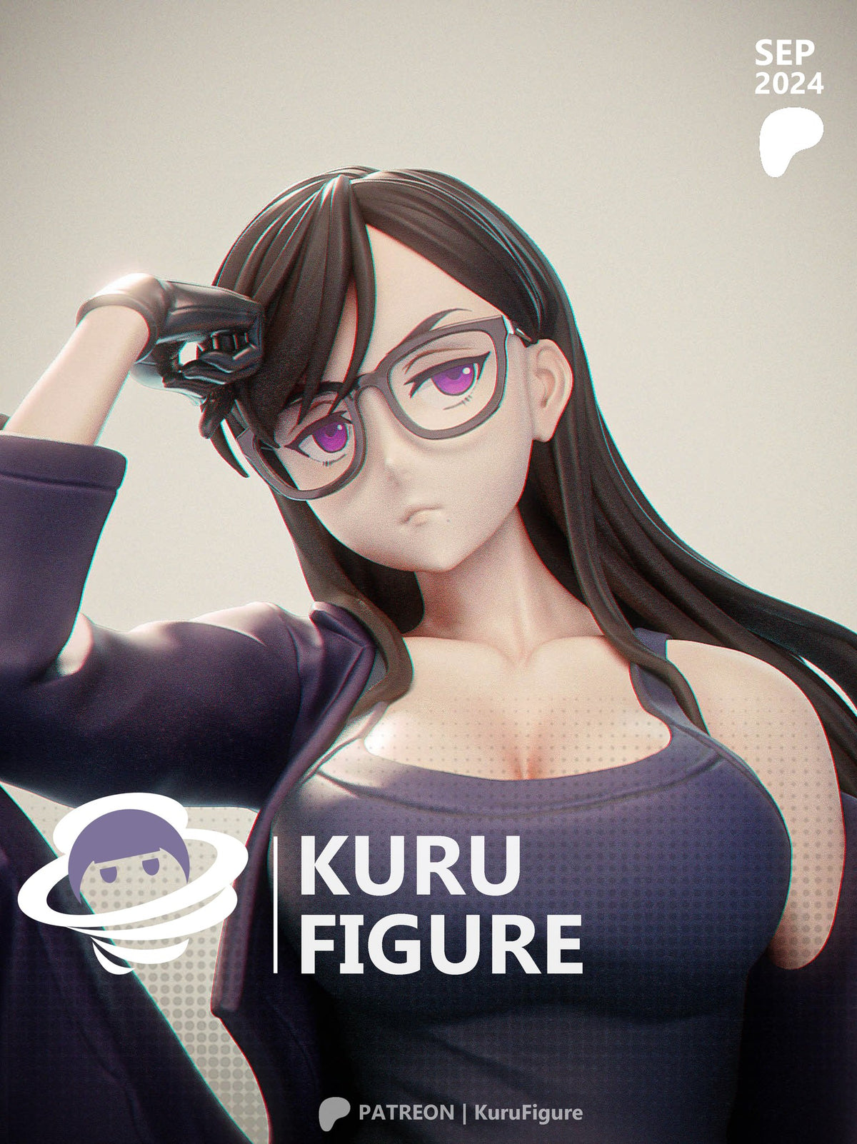 Hizuru Minakata (Summer Time Rendering) resin figure by Kuru Figures — studio render 1