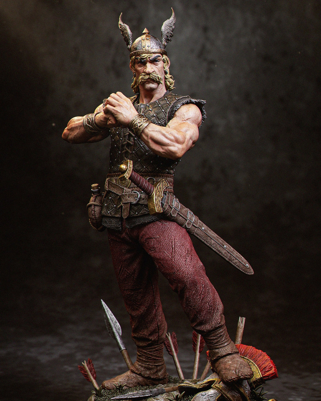 Asterix resin figure by CA 3D Studios — studio preview 1