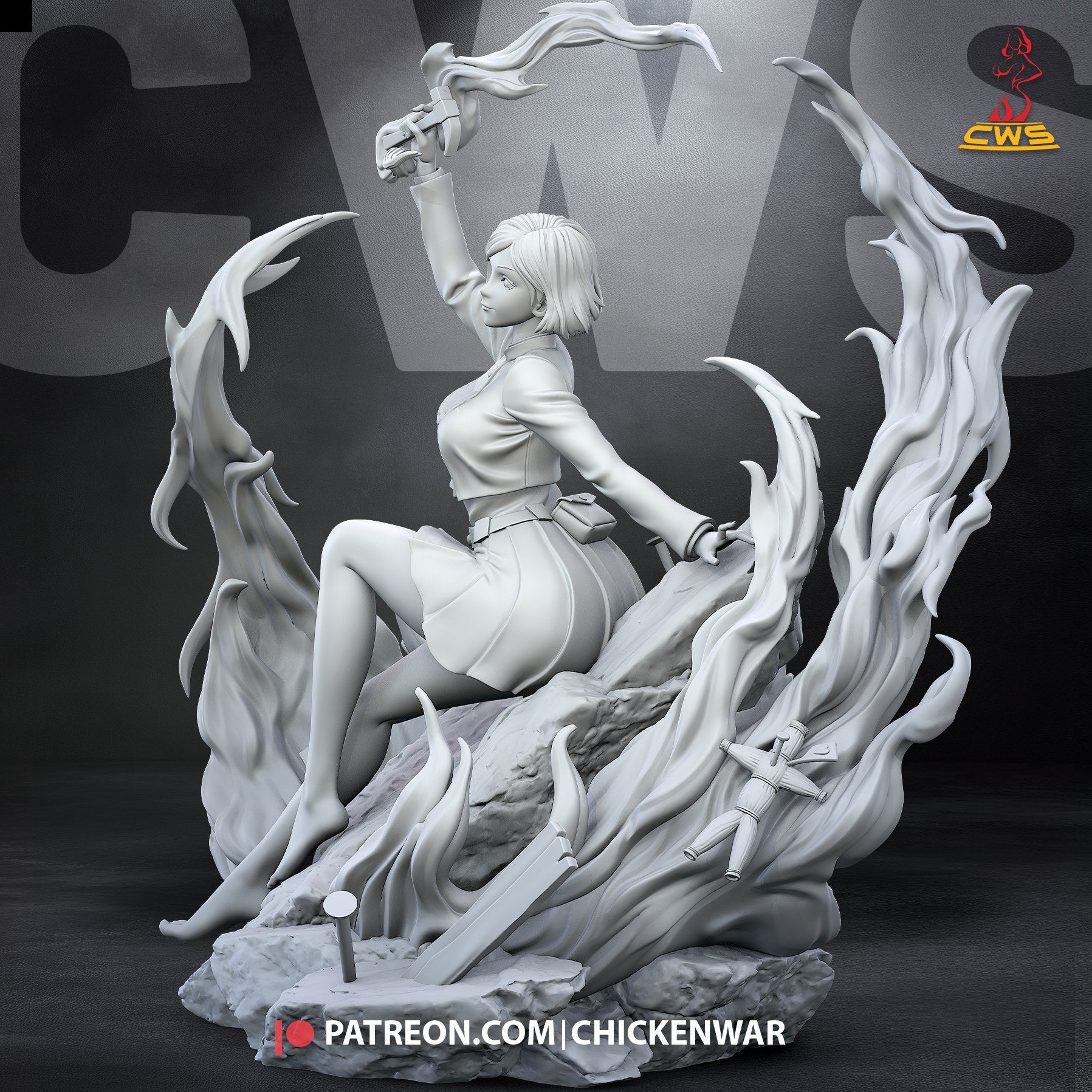 Nobara Kugisaki (Jujutsu Kaisen) resin figure by CW Studio — studio render 9