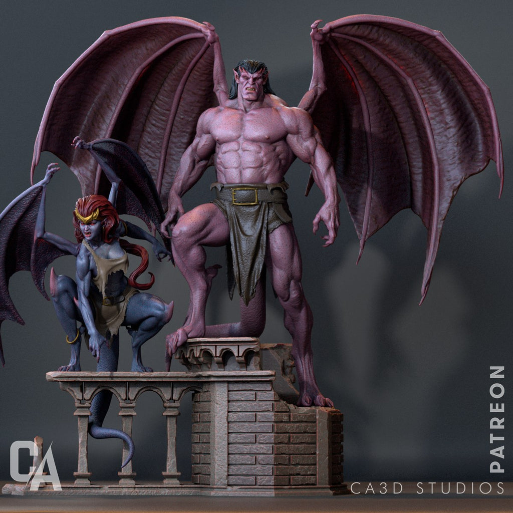 Demona and Goliath — studio render 5