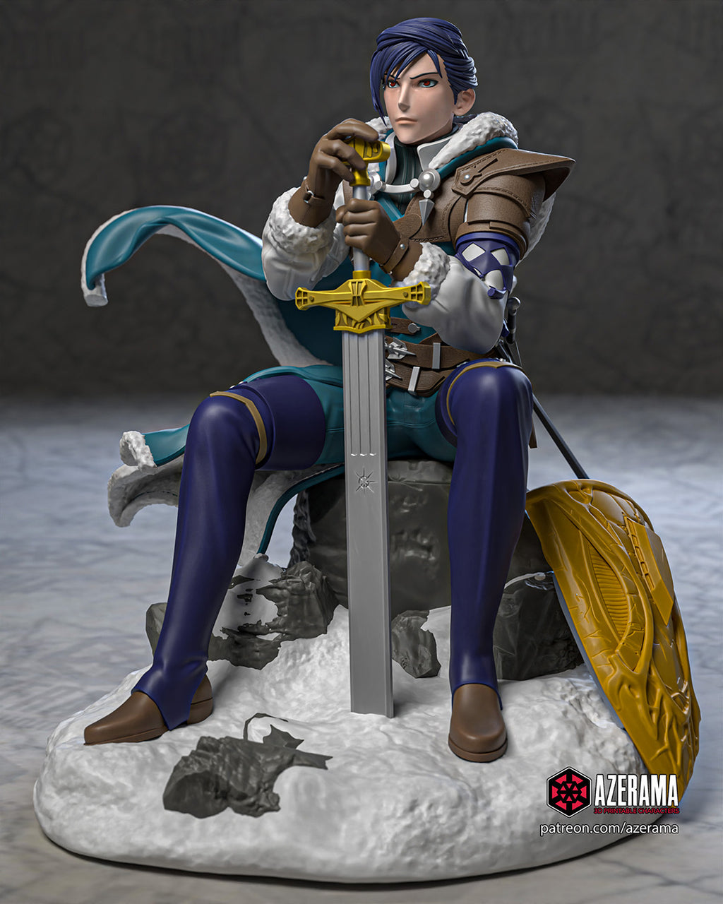 Felix (Fire Emblem) resin figure by Azerama — studio render 1